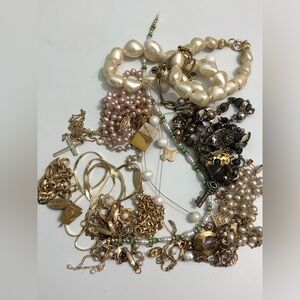 Scrap   Gold Filled Mixed Scrap Lot W/ Stones